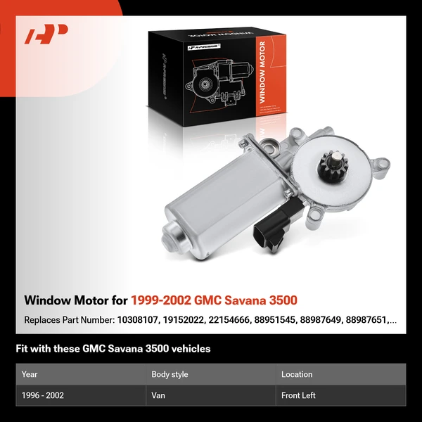 Window Motor for 1999-2002 GMC Savana 3500
