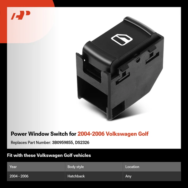 Power Window Switch for 2004-2006 Volkswagen Golf