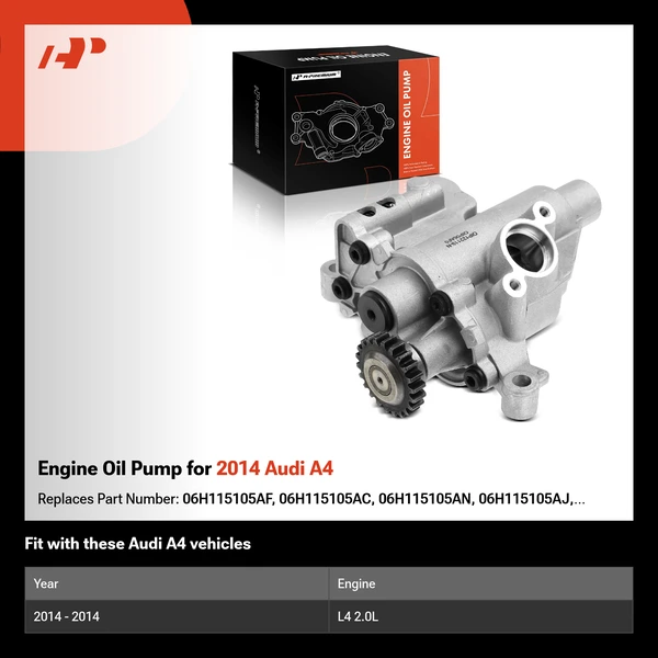 Engine Oil Pump for 2014 Audi A4