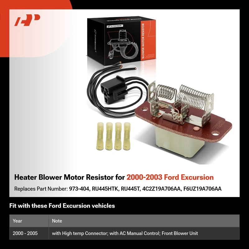 Heater Blower Motor Resistor for 2000-2003 Ford Excursion