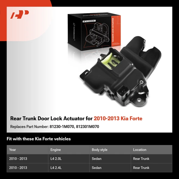 Rear Trunk Door Lock Actuator for 2010-2013 Kia Forte