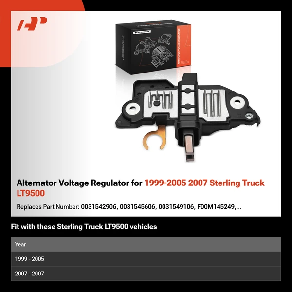 Alternator Voltage Regulator for 1999-2005 2007 Sterling Truck LT9500