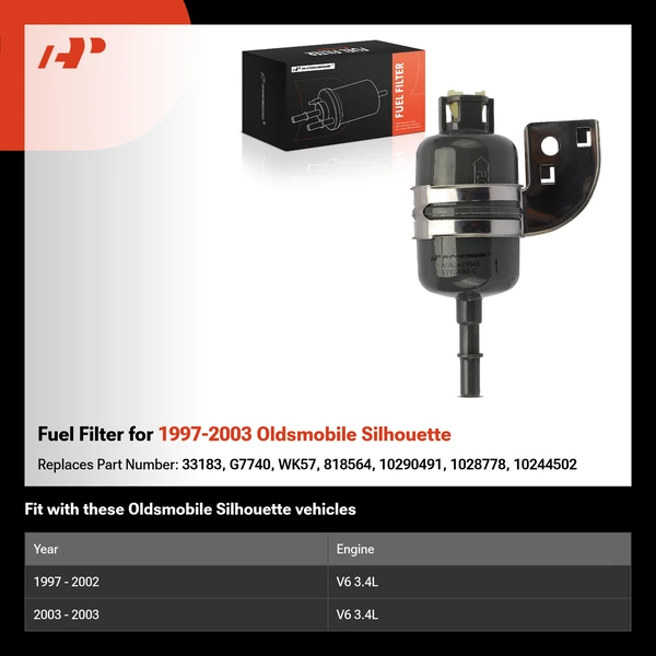 Fuel Filter for 1997-2003 Oldsmobile Silhouette