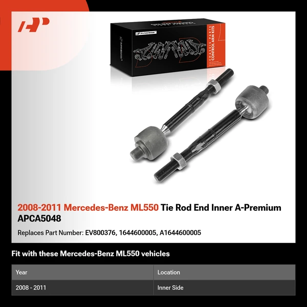 2008-2011 Mercedes-Benz ML550 Tie Rod End Inner A-Premium APCA5048