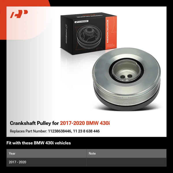 Crankshaft Pulley for 2017-2020 BMW 430i