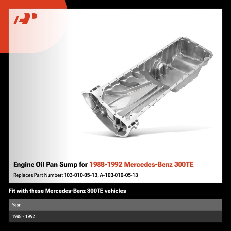 Engine Oil Pan Sump for 1988-1992 Mercedes-Benz 300TE