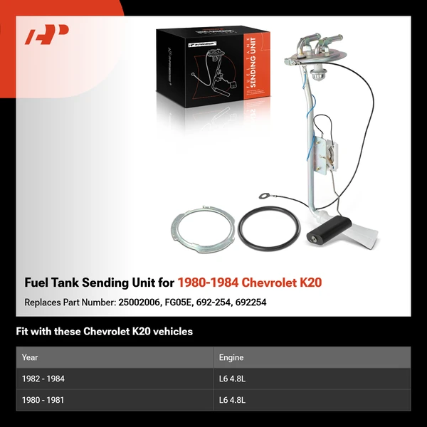 Fuel Tank Sending Unit for 1980-1984 Chevrolet K20