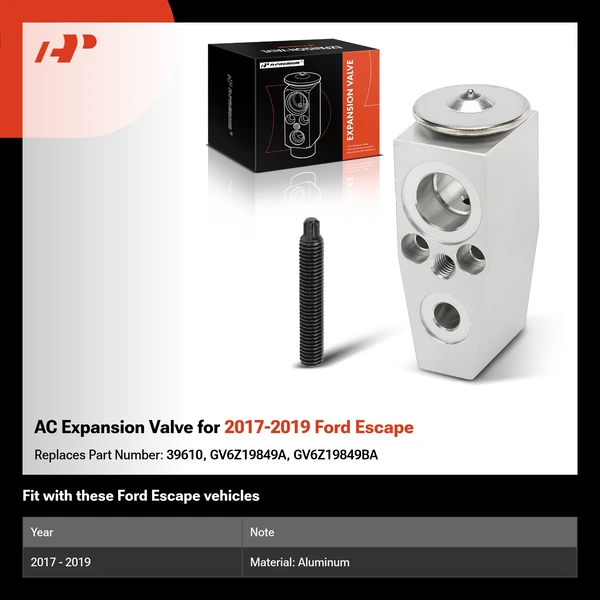 AC Expansion Valve for 2017-2019 Ford Escape