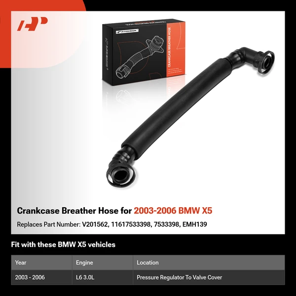 Crankcase Breather Hose for 2003-2006 BMW X5