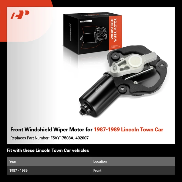 Front Windshield Wiper Motor for 1987-1989 Lincoln Town Car