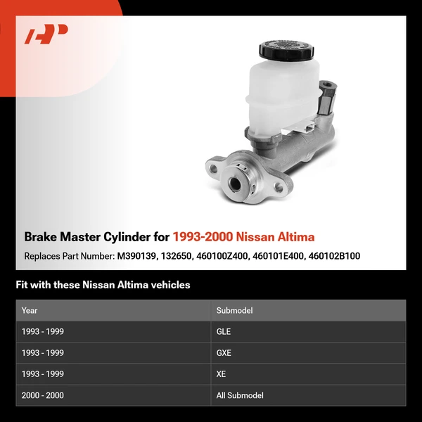 Brake Master Cylinder for 1993-2000 Nissan Altima