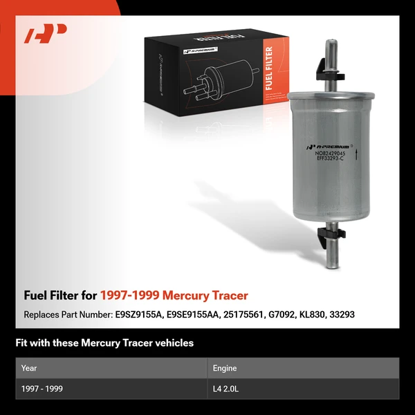 Fuel Filter for 1997-1999 Mercury Tracer