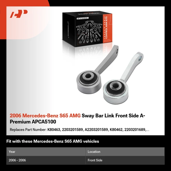2006 Mercedes-Benz S65 AMG Sway Bar Link Front Side A-Premium APCA5100