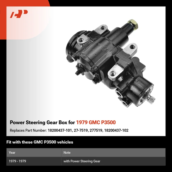Power Steering Gear Box for 1979 GMC P3500