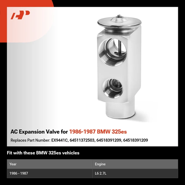 AC Expansion Valve for 1986-1987 BMW 325es