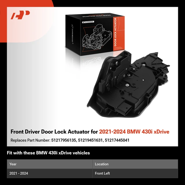 Front Driver Door Lock Actuator for 2021-2024 BMW 430i xDrive