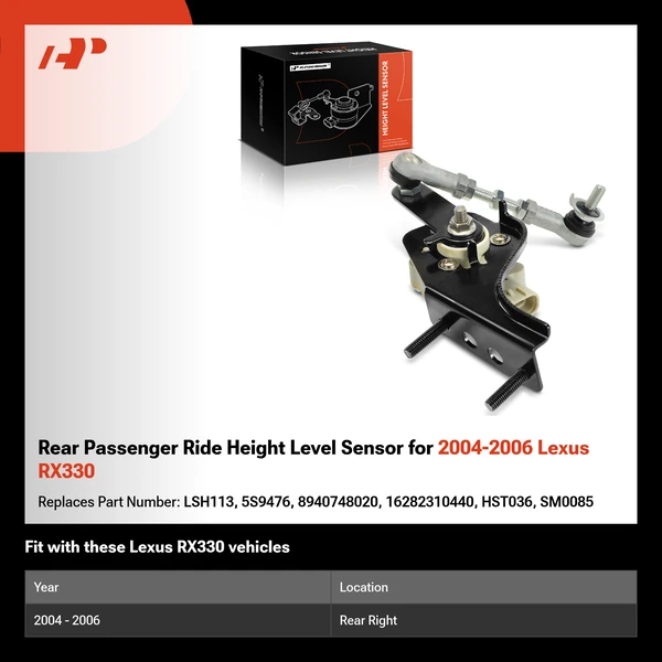 Rear Passenger Ride Height Level Sensor for 2004-2006 Lexus RX330