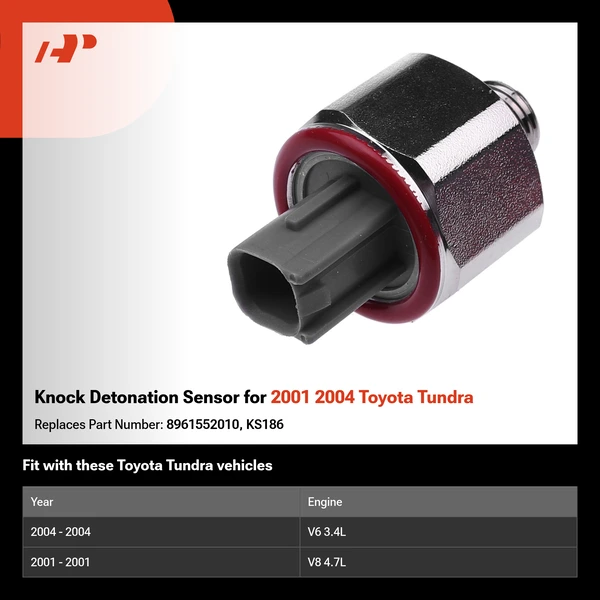 Knock Detonation Sensor for 2001 2004 Toyota Tundra