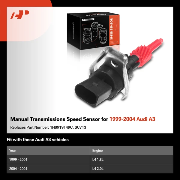 Manual Transmissions Speed Sensor for 1999-2004 Audi A3