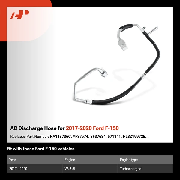 AC Discharge Hose for 2017-2020 Ford F-150