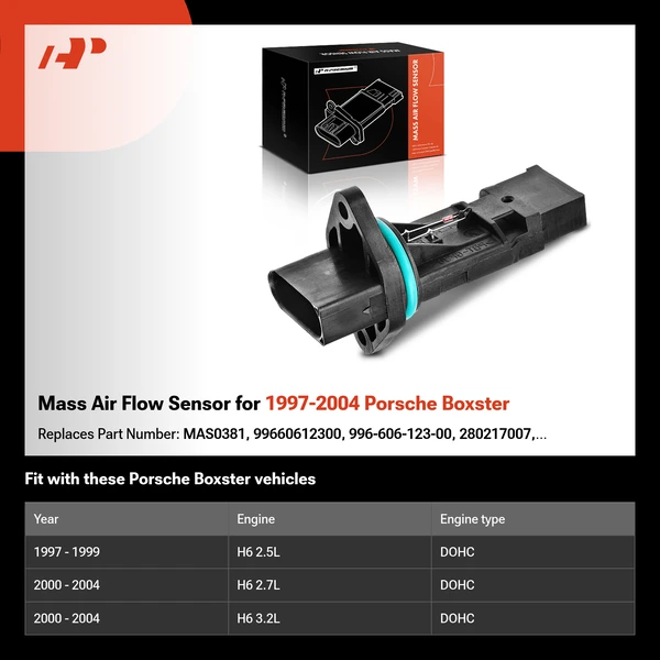 Mass Air Flow Sensor for 1997-2004 Porsche Boxster
