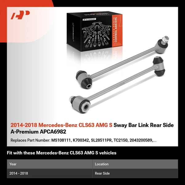 2014-2018 Mercedes-Benz CLS63 AMG S Sway Bar Link Rear Side A-Premium APCA6982