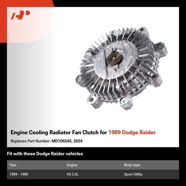 Engine Cooling Radiator Fan Clutch for 1989 Dodge Raider