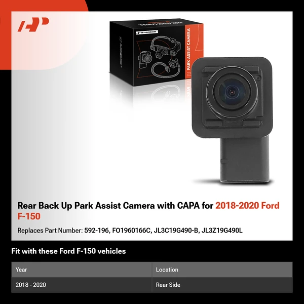 Rear Back Up Park Assist Camera with CAPA for 2018-2020 Ford F-150