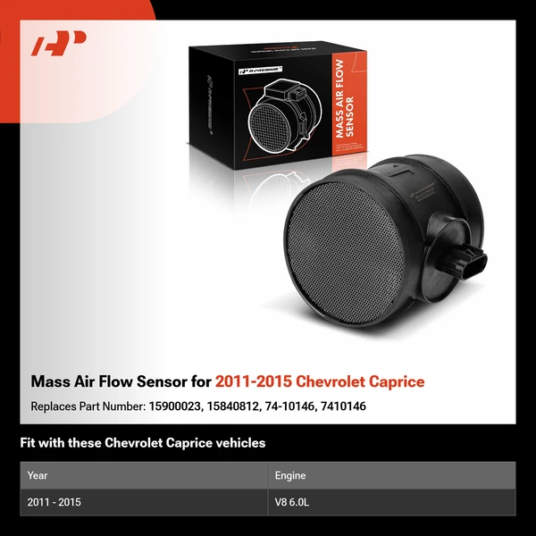 Mass Air Flow Sensor for 2011-2015 Chevrolet Caprice