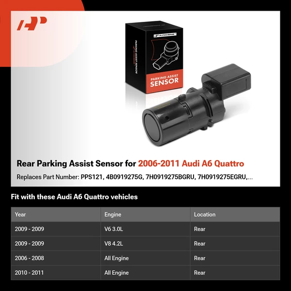 Rear Parking Assist Sensor for 2006-2011 Audi A6 Quattro