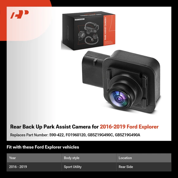 Rear Back Up Park Assist Camera for 2016-2019 Ford Explorer