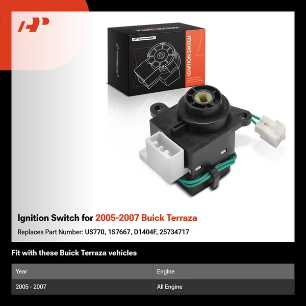 Ignition Switch for 2005-2007 Buick Terraza