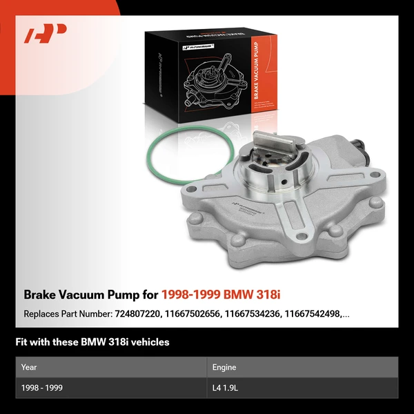 Brake Vacuum Pump for 1998-1999 BMW 318i