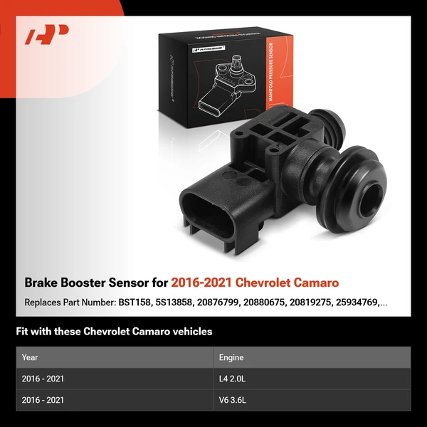 Brake Booster Sensor for 2016-2021 Chevrolet Camaro