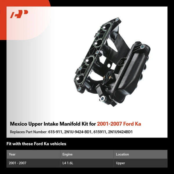 Mexico Upper Intake Manifold Kit for 2001-2007 Ford Ka