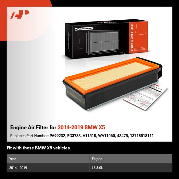 Engine Air Filter for 2014-2019 BMW X5