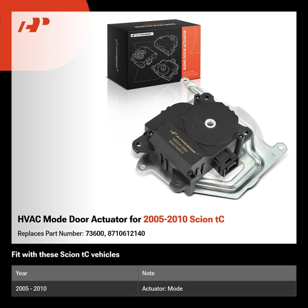 HVAC Mode Door Actuator for 2005-2010 Scion tC