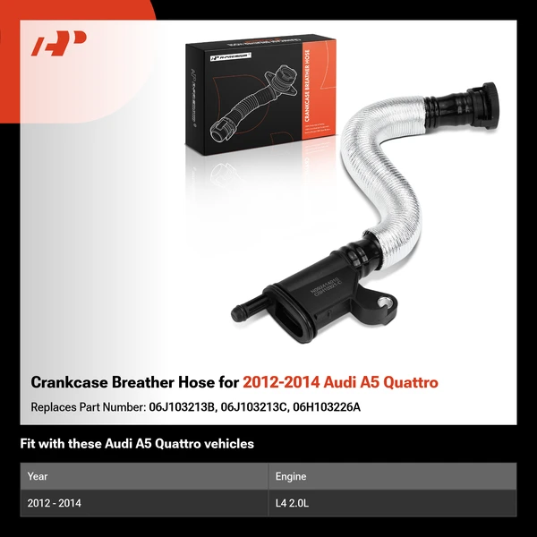 Crankcase Breather Hose for 2012-2014 Audi A5 Quattro