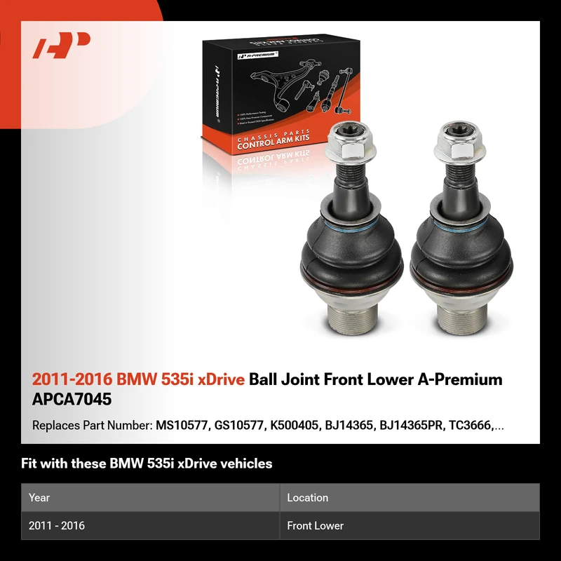 2011-2016 BMW 535i xDrive Ball Joint Front Lower A-Premium APCA7045