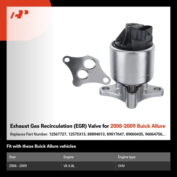 Exhaust Gas Recirculation (EGR) Valve for 2006-2009 Buick Allure