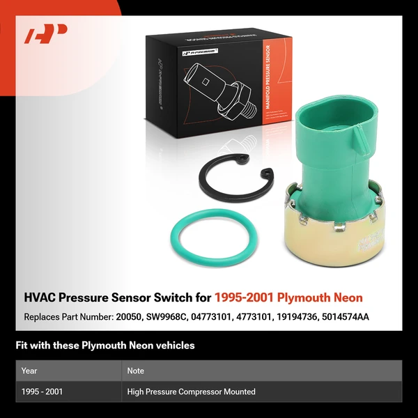 HVAC Pressure Sensor Switch for 1995-2001 Plymouth Neon