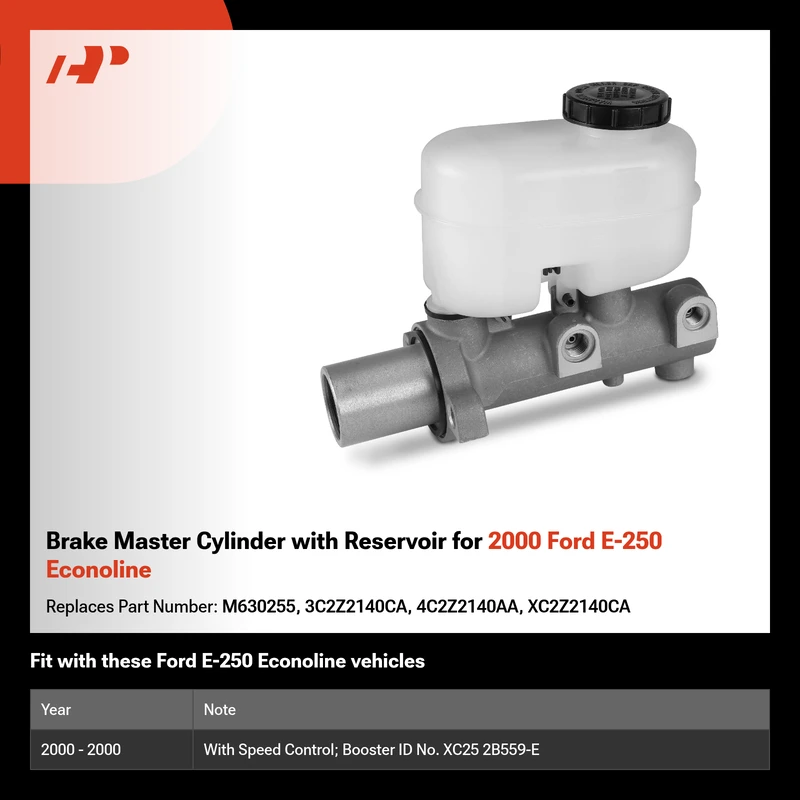 Brake Master Cylinder with Reservoir for 2000 Ford E-250 Econoline
