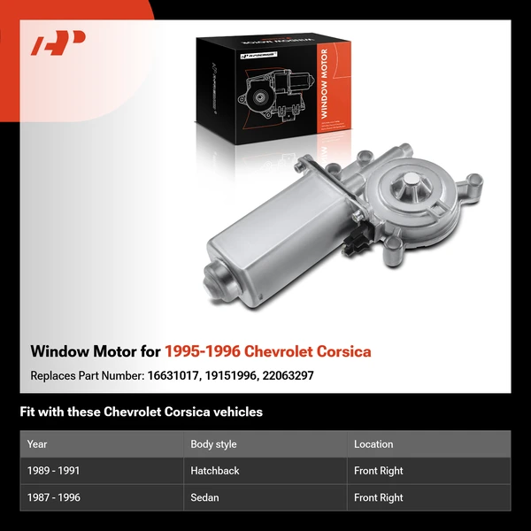 Window Motor for 1995-1996 Chevrolet Corsica