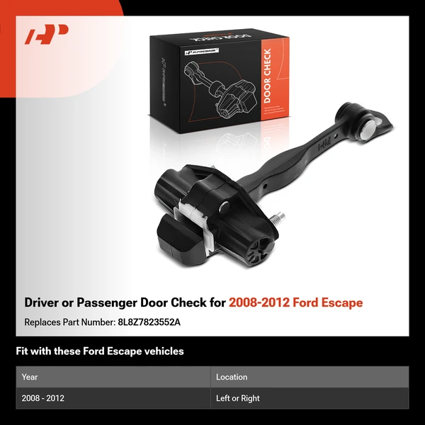 Driver or Passenger Door Check for 2008-2012 Ford Escape
