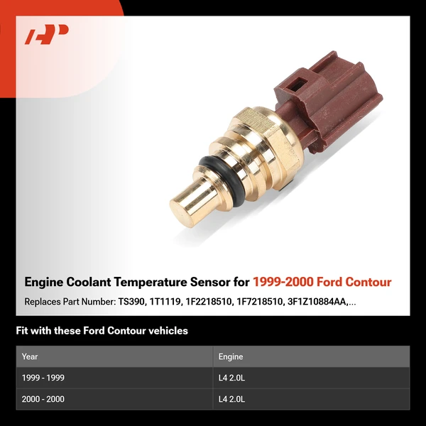 Engine Coolant Temperature Sensor for 1999-2000 Ford Contour