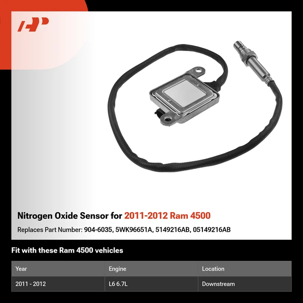 Nitrogen Oxide Sensor for 2011-2012 Ram 4500