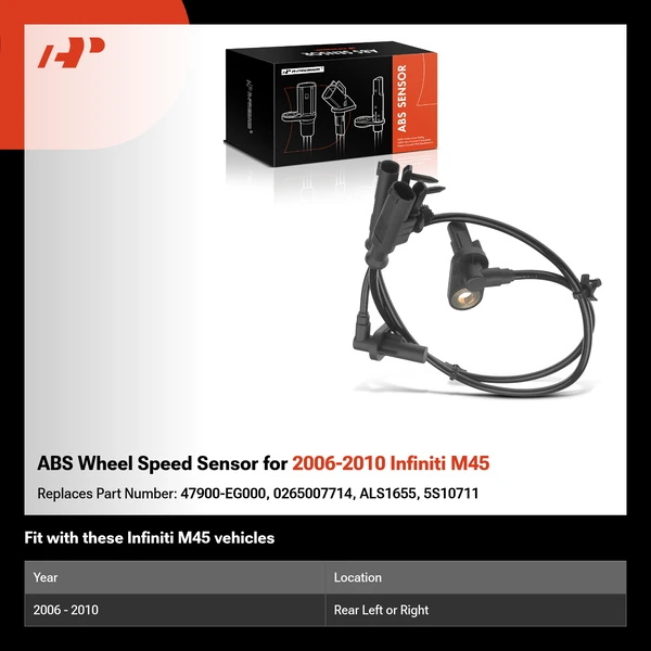ABS Wheel Speed Sensor for 2006-2010 Infiniti M45