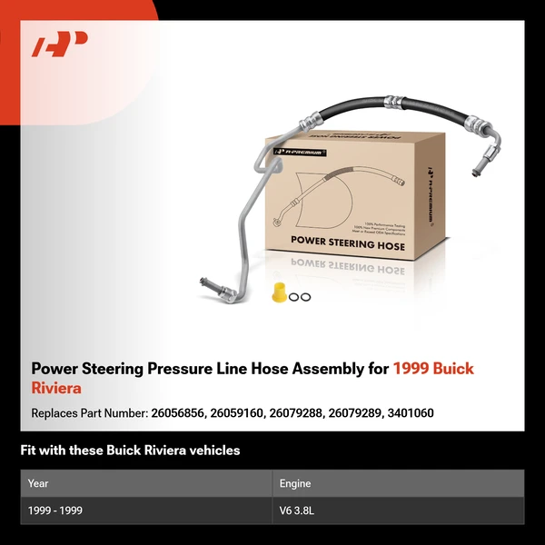 Power Steering Pressure Line Hose Assembly for 1999 Buick Riviera