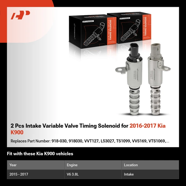 2 Pcs Intake Variable Valve Timing Solenoid for 2016-2017 Kia K900