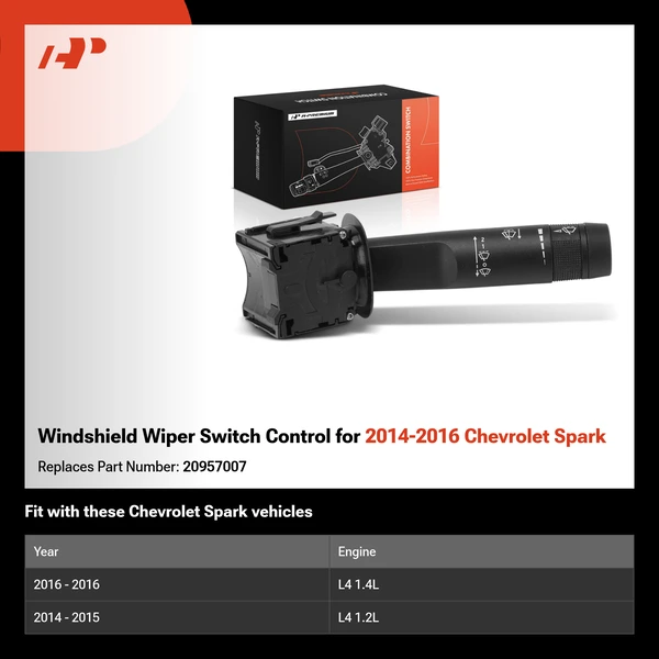 Windshield Wiper Switch Control for 2014-2016 Chevrolet Spark